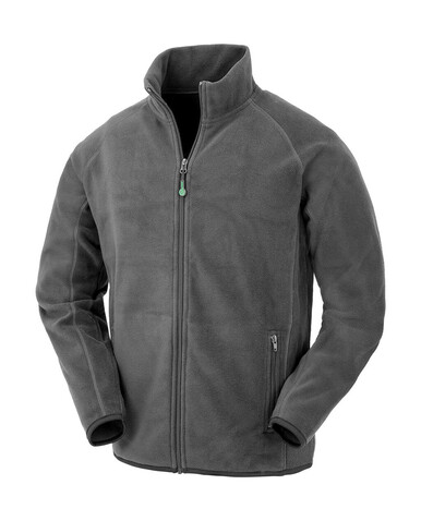 Result Recycled Fleece Polarthermic Jacket, Grey, M bedrucken, Art.-Nr. 966331214