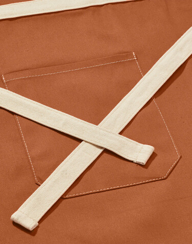 SG ACCESSORIES - BISTRO SANTORINI - Contrasted Bistro Apron with Pocket, Black, One Size bedrucken, Art.-Nr. 967591010