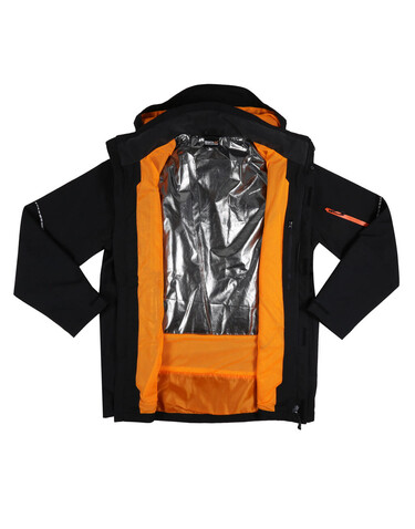 Regatta X-Pro Exosphere II Shell Jacket, Black/Magma, S bedrucken, Art.-Nr. 970171813