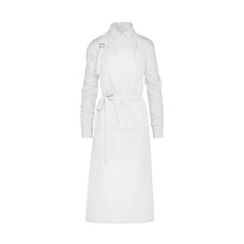 SG ACCESSORIES - BISTRO AMSTERDAM - Recycled Bib Apron with Pocket, White, One Size bedrucken, Art.-Nr. 972590000