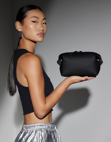 Bag Base Matte PU Accessory Pouch, Black, One Size bedrucken, Art.-Nr. 975291010