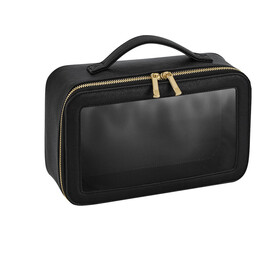 Bag Base Boutique Clear Travel Case, Black, One Size bedrucken, Art.-Nr. 984291010