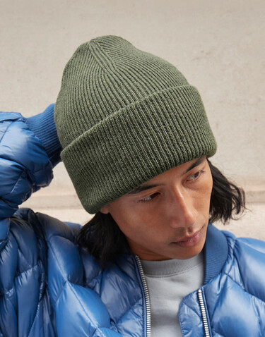 Beechfield Classic Engineered Deep Cuffed Beanie, Walnut, One Size bedrucken, Art.-Nr. 990697140