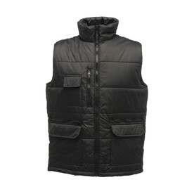 Regatta Steller Multi-Zip Bodywarmer, Black, S bedrucken, Art.-Nr. 991171013
