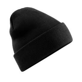 Beechfield Polylana® Original Cuffed Beanie, Black, One Size bedrucken, Art.-Nr. 992691010