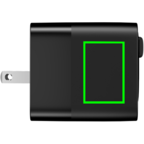 Urban Vitamin Mendocino 65W GaN-Charger mit einziehb. Kabel schwarz bedrucken, Art.-Nr. P301.2701