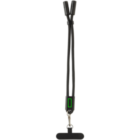 LoopAmp 60W Handgelenksband für Smartphones aus RCS rPET schwarz bedrucken, Art.-Nr. P302.5701 LoopAmp 60W Handgelenksband für Smartphones aus RCS rPET schwarz bedrucken, Art.-Nr. P302.5701