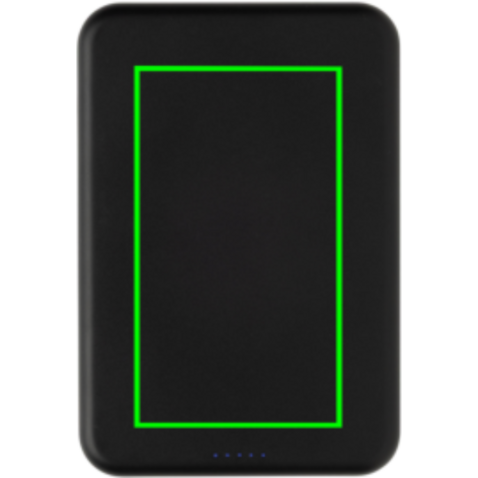 Amporia 10.000mAh magnetische Powerbank aus RCS rec. ABS schwarz bedrucken, Art.-Nr. P322.8901 Amporia 10.000mAh magnetische Powerbank aus RCS rec. ABS schwarz bedrucken, Art.-Nr. P322.8901