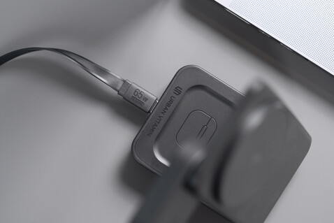 Urban Vitamin Arcadia 15W 3in1 Magnet-Charger aus RCS rABS schwarz bedrucken, Art.-Nr. P309.5101