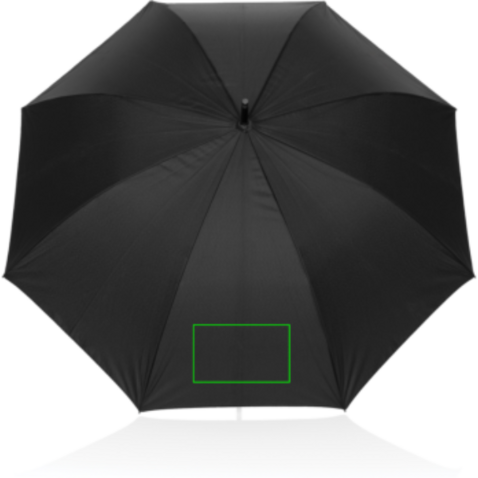 Swiss Peak Vero Aware™ RPET 25&quot;-Regenschirm schwarz bedrucken, Art.-Nr. P850.7501
