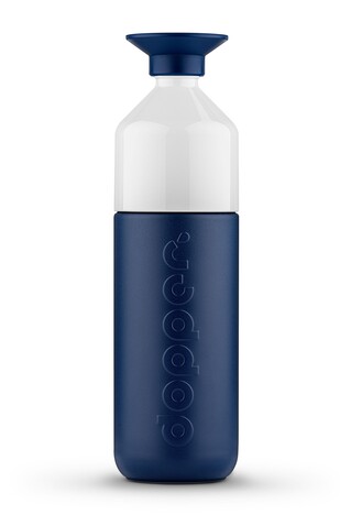Dopper Insulated (1 L) + Flip Straw – Breaker Blue bedrucken, Art.-Nr. 773999266_1396797