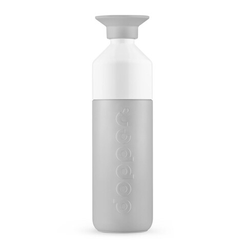 Dopper Steel (800 ml) + Flip Straw – Crisp Grey bedrucken, Art.-Nr. 912999266_1396798