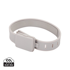 Lumi Sprint wiederaufladbares LED Lauflicht aus RCS rec. ABS grau bedrucken, Art.-Nr. P239.4402