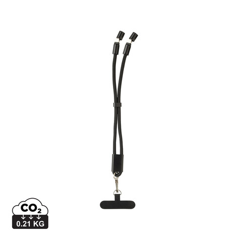 LoopAmp 60W Handgelenksband für Smartphones aus RCS rPET schwarz bedrucken, Art.-Nr. P302.5701 LoopAmp 60W Handgelenksband für Smartphones aus RCS rPET schwarz bedrucken, Art.-Nr. P302.5701