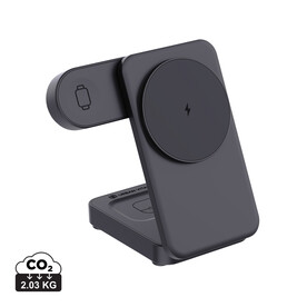 Urban Vitamin Arcadia 15W 3in1 Magnet-Charger aus RCS rABS schwarz bedrucken, Art.-Nr. P309.5101 Urban Vitamin Arcadia 15W 3in1 Magnet-Charger aus RCS rABS schwarz bedrucken, Art.-Nr. P309.5101