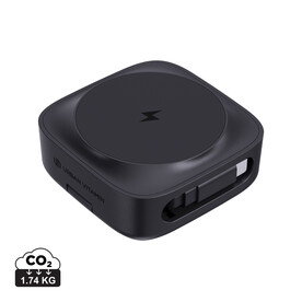 Urban Vitamin Goleta 2-in-1 15W Magnetic Wireless Charger schwarz bedrucken, Art.-Nr. P309.5301 Urban Vitamin Goleta 2-in-1 15W Magnetic Wireless Charger schwarz bedrucken, Art.-Nr. P309.5301