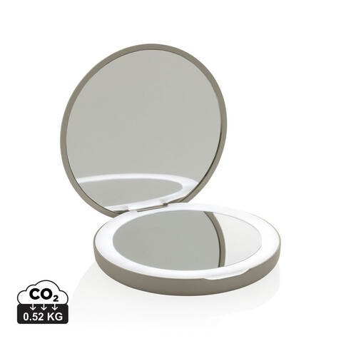 Lumora aufladbarer RCS LED Make-Up-Spiegel beige bedrucken, Art.-Nr. P457.0319 Lumora aufladbarer RCS LED Make-Up-Spiegel beige bedrucken, Art.-Nr. P457.0319