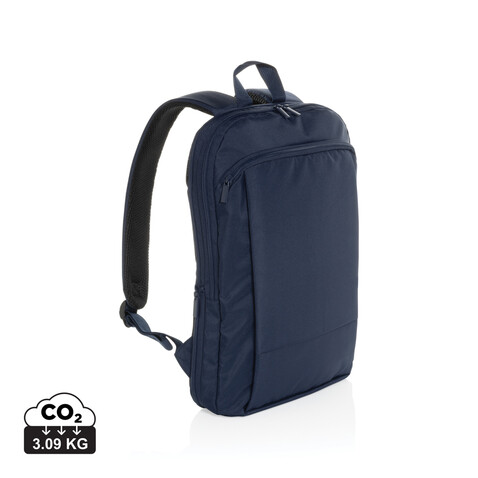 Flexpack Aware™ Expandable Slim RPET 15,6&quot; Laptop-Rucksack navy blau bedrucken, Art.-Nr. P763.4925