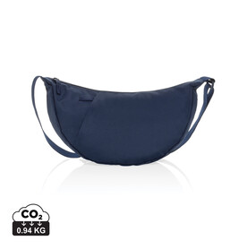 Crescent XL AWARE™ RPET Half-Moon Sling Tasche navy blau bedrucken, Art.-Nr. P763.5125