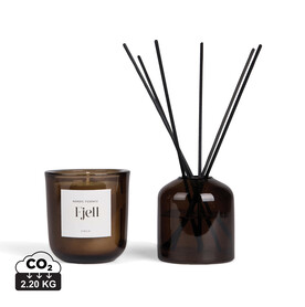 VINGA Nordic Essence Ambiente-Set off white, dunkelbraun bedrucken, Art.-Nr. V2620619