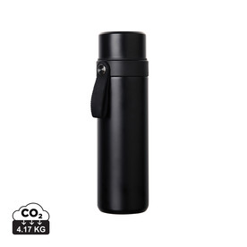 VINGA Tono RCS Thermoskanne mit zwei Bechern, 750ml schwarz bedrucken, Art.-Nr. V4300701 VINGA Tono RCS Thermoskanne mit zwei Bechern, 750ml schwarz bedrucken, Art.-Nr. V4300701