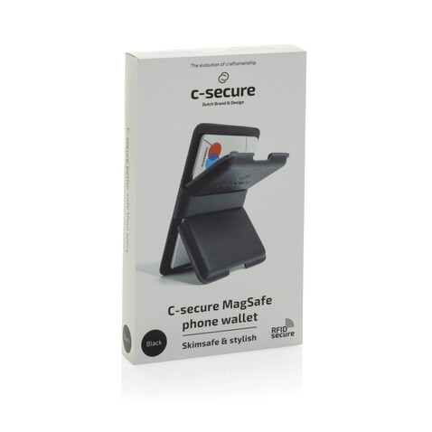 C-Secure MagSafe Phone-Wallet schwarz bedrucken, Art.-Nr. P820.9901 C-Secure MagSafe Phone-Wallet schwarz bedrucken, Art.-Nr. P820.9901