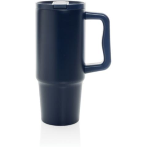 Embrace Leakproof aus RCS recyceltem Edelstahl 900ml navy blau bedrucken, Art.-Nr. P437.3425 Embrace Leakproof aus RCS recyceltem Edelstahl 900ml navy blau bedrucken, Art.-Nr. P437.3425