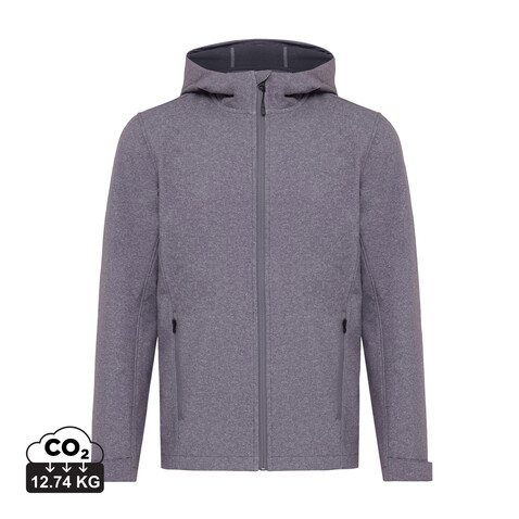 IQONIQ Makalu Herren Softshelljacke aus recyceltem Polyester vulcano heather grey bedrucken, Art.-Nr. T1700.028.L IQONIQ Makalu Herren Softshelljacke aus recyceltem Polyester vulcano heather grey bedrucken, Art.-Nr. T1700.028.L