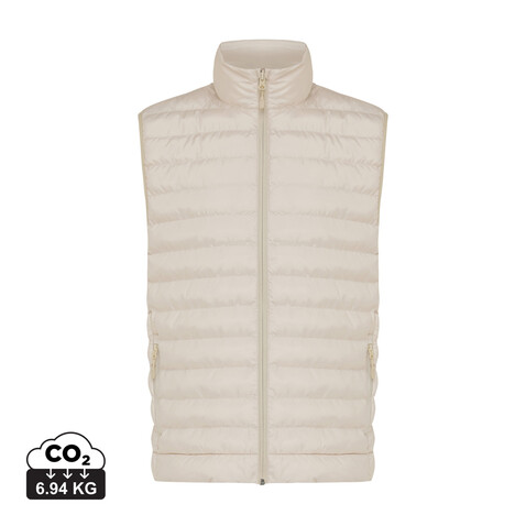 IQONIQ Meru Herren Bodywarmer aus recyceltem Polyester beige bedrucken, Art.-Nr. T1702.030.XL IQONIQ Meru Herren Bodywarmer aus recyceltem Polyester beige bedrucken, Art.-Nr. T1702.030.XL