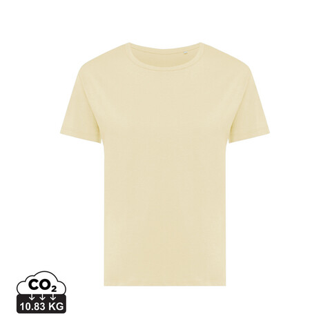 IQONIQ Yala Damen T-Shirt aus recycelter Baumwolle cream yellow bedrucken, Art.-Nr. T4100.036.XS IQONIQ Yala Damen T-Shirt aus recycelter Baumwolle cream yellow bedrucken, Art.-Nr. T4100.036.XS