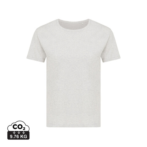 IQONIQ Yala Damen T-Shirt aus recycelter Baumwolle light heather grey bedrucken, Art.-Nr. T4100.032.XXL