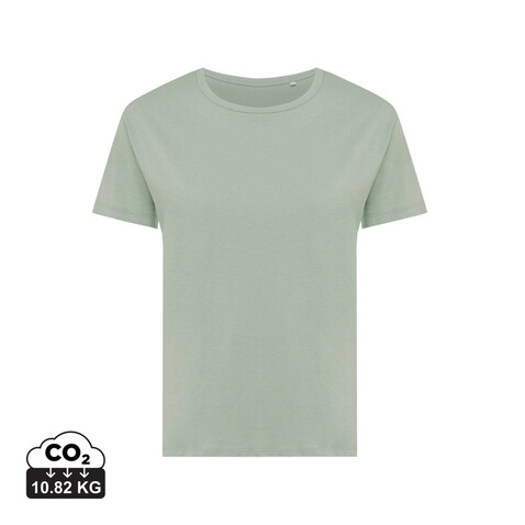 IQONIQ Yala Damen T-Shirt aus recycelter Baumwolle Iceberg green bedrucken, Art.-Nr. T4100.023.XXL