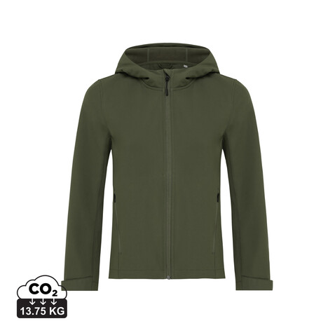 IQONIQ Makalu Damen Softshelljacke aus recyceltem Polyester khaki bedrucken, Art.-Nr. T4700.020.XXS