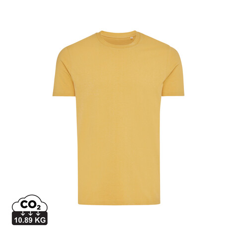 IQONIQ Bryce T-Shirt aus recycelter Baumwolle ochre yellow bedrucken, Art.-Nr. T9100.021.S