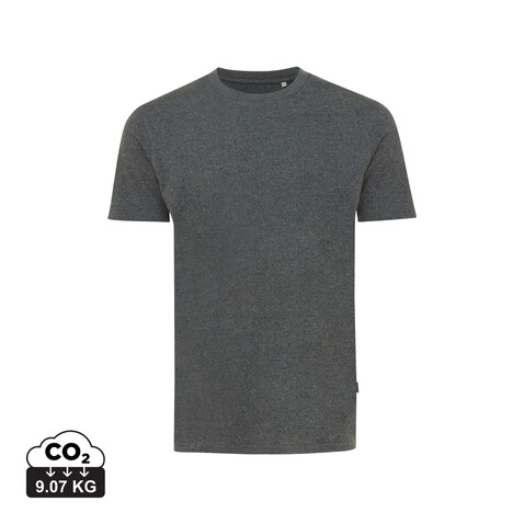 IQONIQ Manuel ungefärbtes T-Shirt aus recycelter Baumwolle heather anthracite bedrucken, Art.-Nr. T9101.014.L
