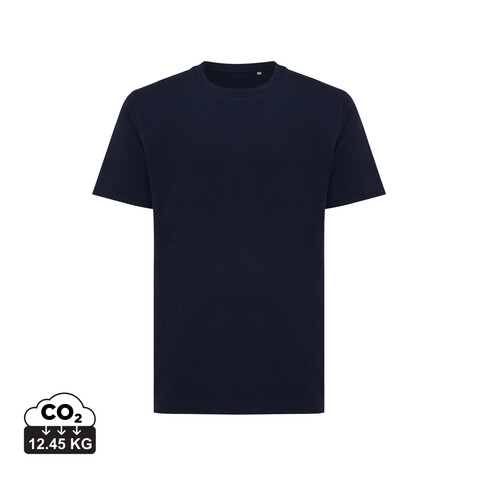 IQONIQ Kakadu relaxed T-Shirt aus recycelter Baumwolle navy blau bedrucken, Art.-Nr. T9103.002.XXXL