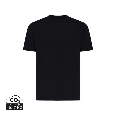 IQONIQ Sierra Lightweight T-Shirt aus recycelter Baumwolle schwarz bedrucken, Art.-Nr. T9104.001.XS