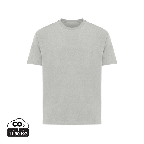 IQONIQ Teide T-Shirt aus recycelter Baumwolle heather grey bedrucken, Art.-Nr. T9105.013.5XL