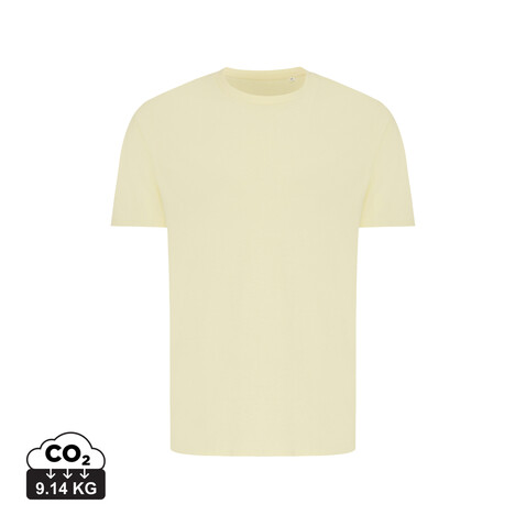 IQONIQ Brett T-Shirt aus recycelter Baumwolle cream yellow bedrucken, Art.-Nr. T9107.036.L