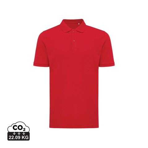 IQONIQ Yosemite Piqué-Poloshirt aus recycelter Baumwolle rot bedrucken, Art.-Nr. T9200.029.4XL