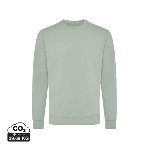 IQONIQ Zion Rundhals-Sweater aus recycelter Baumwolle Iceberg green bedrucken, Art.-Nr. T9300.023.XXL IQONIQ Zion Rundhals-Sweater aus recycelter Baumwolle Iceberg green bedrucken, Art.-Nr. T9300.023.XXL
