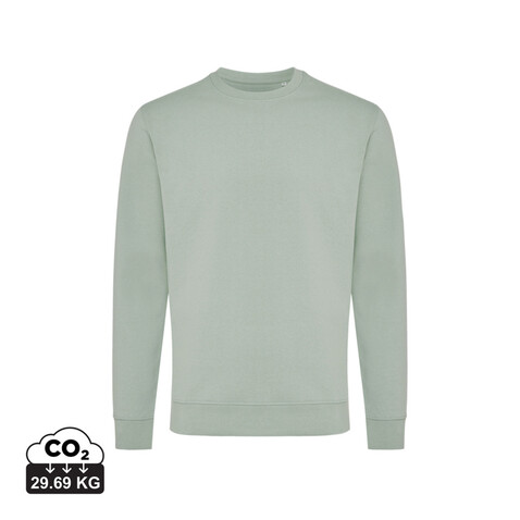 IQONIQ Zion Rundhals-Sweater aus recycelter Baumwolle Iceberg green bedrucken, Art.-Nr. T9300.023.XS IQONIQ Zion Rundhals-Sweater aus recycelter Baumwolle Iceberg green bedrucken, Art.-Nr. T9300.023.XS