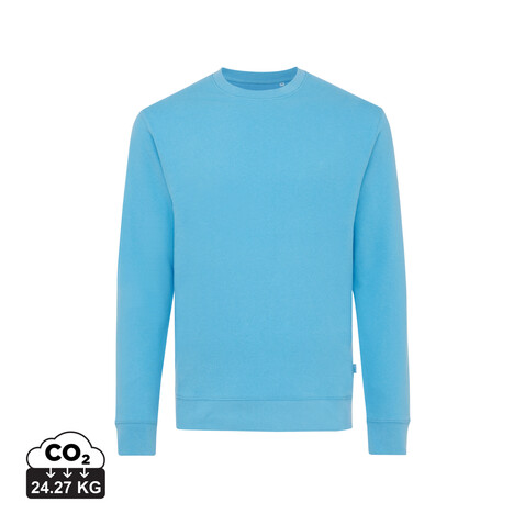 IQONIQ Zion Rundhals-Sweater aus recycelter Baumwolle tranquil blue bedrucken, Art.-Nr. T9300.010.XXS IQONIQ Zion Rundhals-Sweater aus recycelter Baumwolle tranquil blue bedrucken, Art.-Nr. T9300.010.XXS