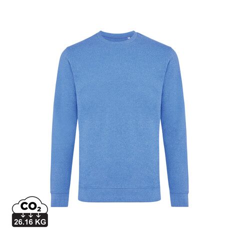 IQONIQ Denali ungefärbt. Rundhals-Sweater aus recycelter BW heather blue bedrucken, Art.-Nr. T9301.024.XL IQONIQ Denali ungefärbt. Rundhals-Sweater aus recycelter BW heather blue bedrucken, Art.-Nr. T9301.024.XL