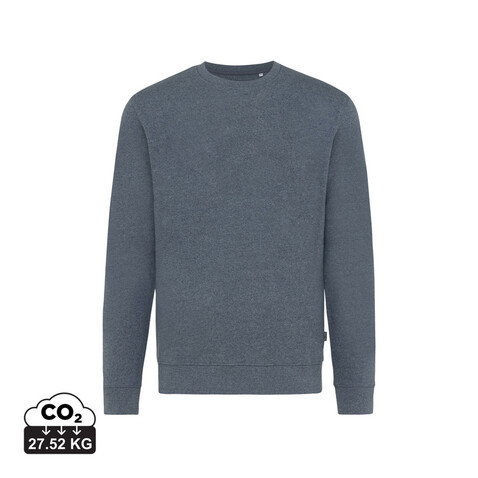IQONIQ Denali ungefärbt. Rundhals-Sweater aus recycelter BW heather navy bedrucken, Art.-Nr. T9301.016.M IQONIQ Denali ungefärbt. Rundhals-Sweater aus recycelter BW heather navy bedrucken, Art.-Nr. T9301.016.M
