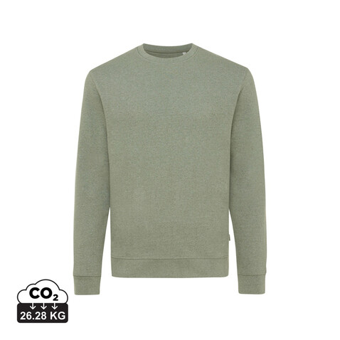 IQONIQ Denali ungefärbt. Rundhals-Sweater aus recycelter BW heather green bedrucken, Art.-Nr. T9301.015.M IQONIQ Denali ungefärbt. Rundhals-Sweater aus recycelter BW heather green bedrucken, Art.-Nr. T9301.015.M