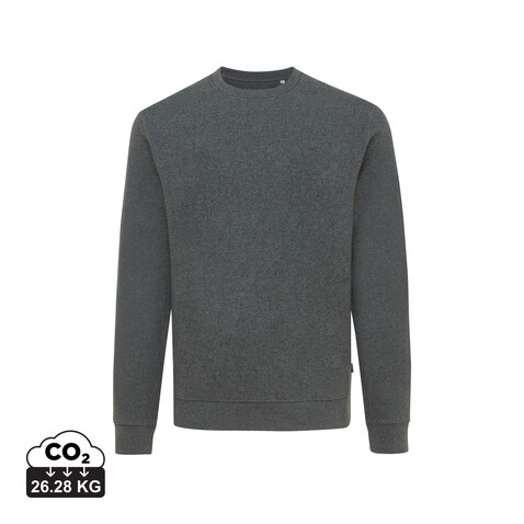 IQONIQ Denali ungefärbt. Rundhals-Sweater aus recycelter BW heather anthracite bedrucken, Art.-Nr. T9301.014.L IQONIQ Denali ungefärbt. Rundhals-Sweater aus recycelter BW heather anthracite bedrucken, Art.-Nr. T9301.014.L