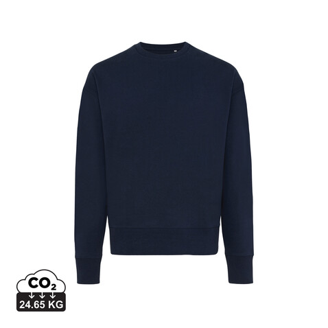IQONIQ Kruger Relax-Rundhals-Sweater aus recycelt. Baumwolle navy blau bedrucken, Art.-Nr. T9302.002.S IQONIQ Kruger Relax-Rundhals-Sweater aus recycelt. Baumwolle navy blau bedrucken, Art.-Nr. T9302.002.S