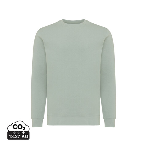 IQONIQ Etosha Lightweight Sweater aus recycelter Baumwolle Iceberg green bedrucken, Art.-Nr. T9303.023.L