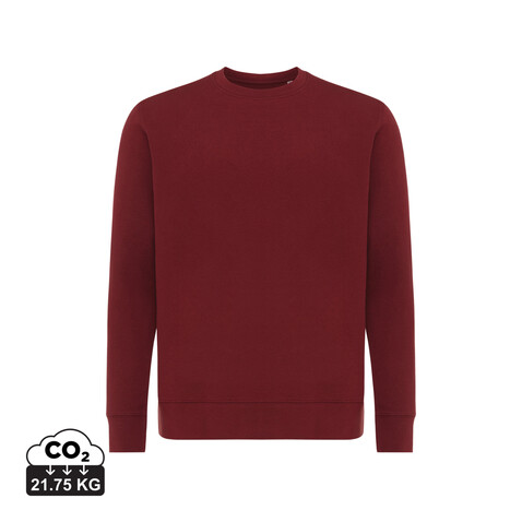 IQONIQ Etosha Lightweight Sweater aus recycelter Baumwolle burgunderrot bedrucken, Art.-Nr. T9303.007.XS